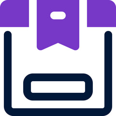 box icon. vector dual tone icon for your website, mobile, presentation, and logo design.