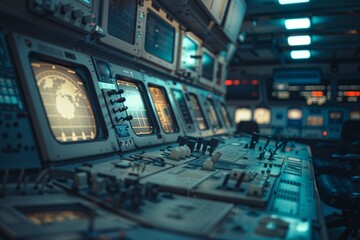 Vintage Space Control Panel