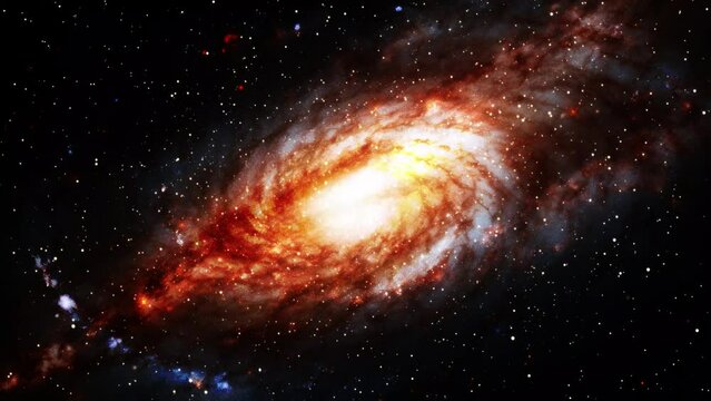 colorful cosmic nebula galaxy space background