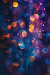 Obraz na płótnie Canvas Abstract colorful blurred lights on dark background