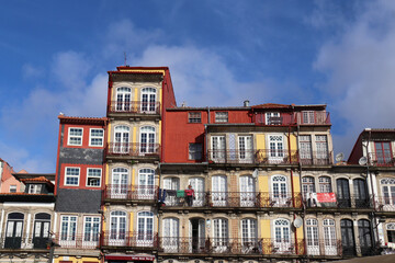 Fototapeta premium RIBEIRA, THE OLD TOWN OF PORTO, PORTUGAL