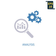 Obraz premium analysis icons symbol vector elements for infographic web