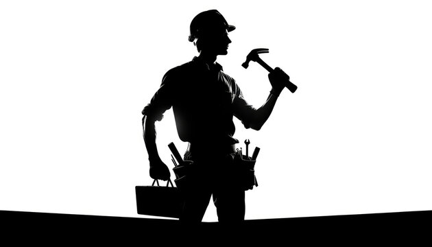 Dynamic Builder Silhouette: Industry and Resilience