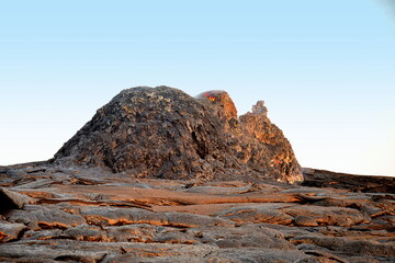 Erta Ale is a chain of volcanoes located in the Afar Triangle, Ethiopia. Here the Earth is...