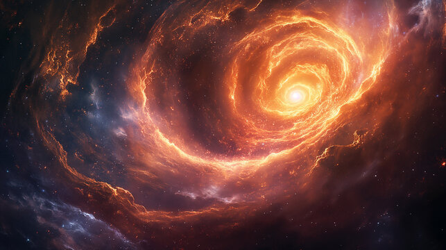 Radiant Spiral Galaxy Core