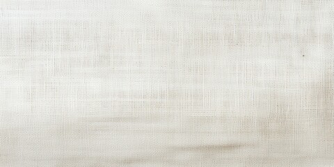 White fabric jute hessian sackcloth canvas woven gauze texture pattern in light white, grey color