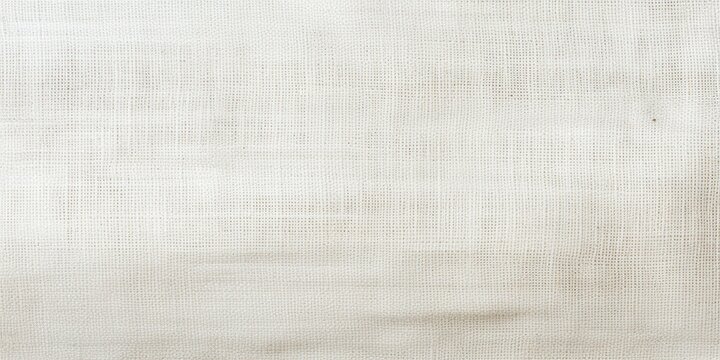 White fabric jute hessian sackcloth canvas woven gauze texture pattern in light white, grey color