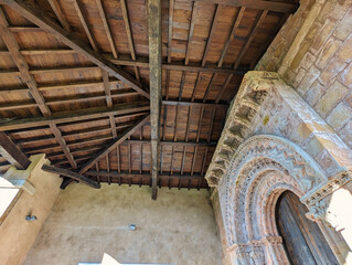 Santa Maria de Narzana church, XII century, Sariego, Spain