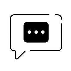 Fototapeta premium Chat and quote line icon. Chat speech bubble, Comment quote icons. Talk, speech bubble. Vector