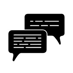 Chat and quote line icon. Chat speech bubble, Comment quote icons. Talk, speech bubble. Vector