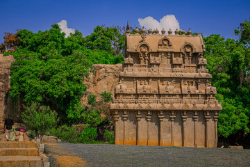 Largest rock reliefs in Asia - Ganesh Ratha is UNESCO World Heritage Site located at Mamallapuram...