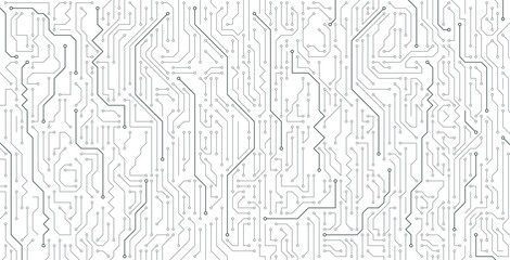 Abstract background with high tech technology lines.