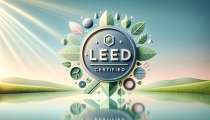 LEED Certified: Sustainable Innovation in Abstract Harmony