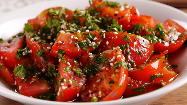 Acılı Ezme - Turkish Spicy Tomato Salad