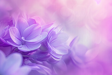 Dreamy Violet: Floral Abstract in Pastel Tones
