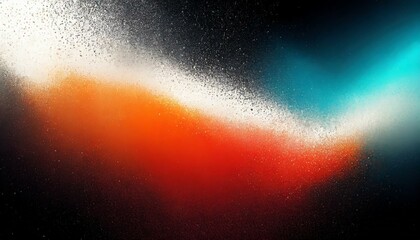 black blue orange red white mix , a spray texture color gradient shine bright light and glow , grainy noise grungy empty space rough abstract retro vibe background template