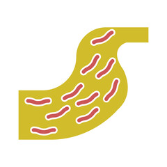 River Glyph Two Color Icon