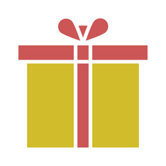 Gift Glyph Two Color Icon