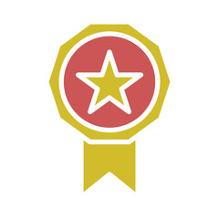 Ribbon Glyph Two Color Icon