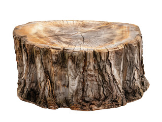 oak stump, log fire wood