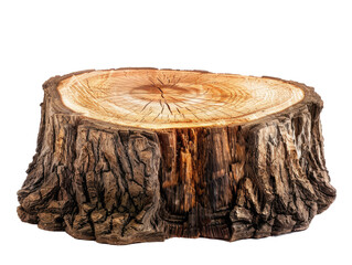 oak stump, log fire wood