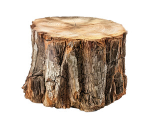 oak stump, log fire wood