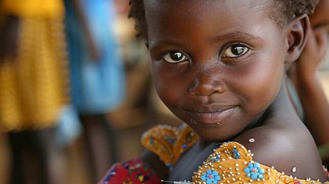 Photo of a child suffering from preventable diseases due to lack of access to vaccinations and basic healthcare services, representing the millions at risk of health disparities an