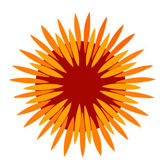 decorative flower icons in flat style. Spring flowers silhouette collection. Floral clipart illustration