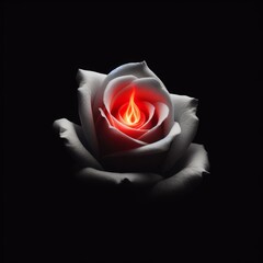 Darkness Gothic Damned blazing rose