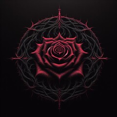 Darkness Gothic Damned Rose