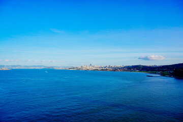 The landscape of San Francisco Bay in California	