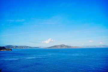 The landscape of San Francisco Bay in California	