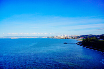 The landscape of San Francisco Bay in California	