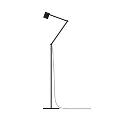 floor lamp isolated on white background, 3D illustration, cg render