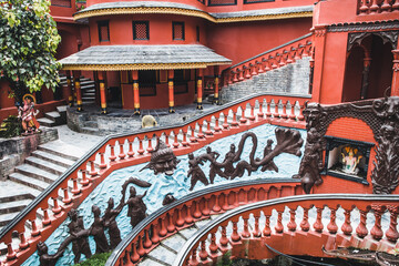 views of Gupteshwor Mahadev Temple in pokhara, nepal - obrazy, fototapety, plakaty