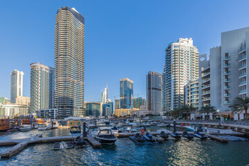 Skyscrapers at Dubai Marina. - 738936215