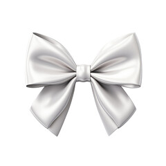 Elegant and simple silver silk ribbon 