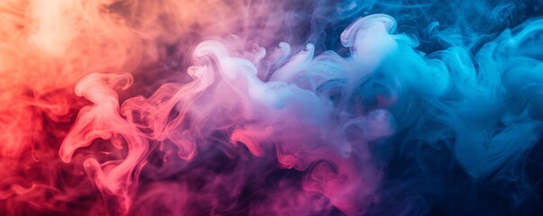 Fototapeta na wymiar Colorful Smoke in the Air