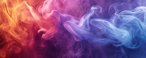 Obraz premium Colorful Smoke in the Air