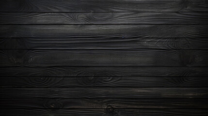 High-resolution image of textured black wooden planks, backdrop, wallpaper, showcasing detailed wood grain and patterns, perfect for a background or design element.
