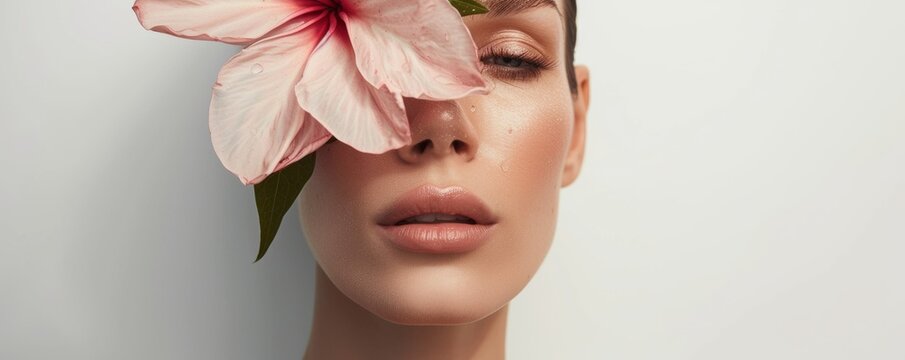 Woman With Flower on Her Head