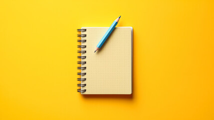 A blank notepad rests on a vibrant colored background, offering ample space for personalized text or messages.