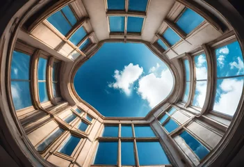 Fototapete Rund blue sky in a building © SAJJAD