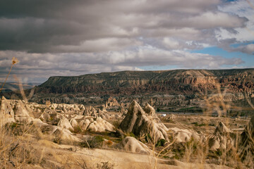 Love valley geography in Göreme Cappadocia, Turkey