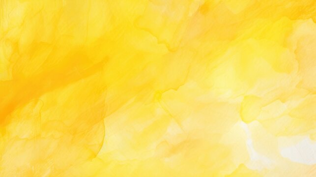 Yellow Watercolor Abstract Background. Vibrant Textured Design in Orange and Yellow