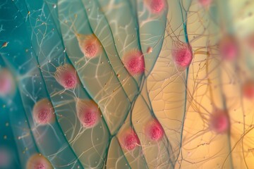 Microscopic Image of Hair Protein