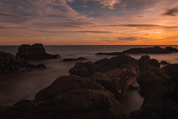 Obraz premium sunset at the beach
