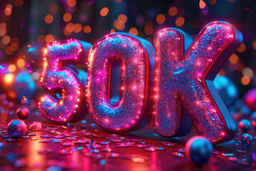 50 thousand followers milestone for social media 