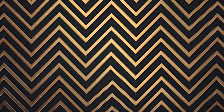 zigzag pattern on black background with interlocking symbols