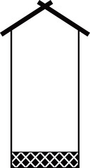 蔵の縦長フレーム